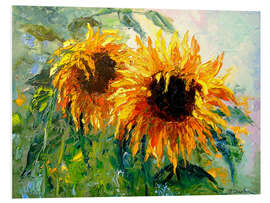 Foam board print Sunflowers