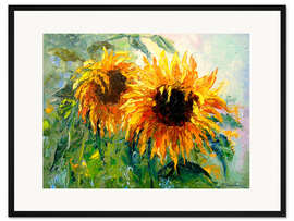 Gerahmter Kunstdruck Sonnenblumen