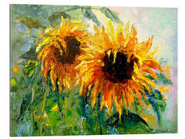 Tableau en plexi-alu Tournesols