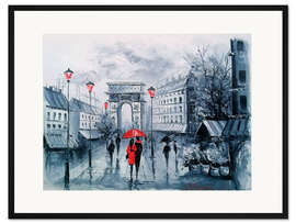 Gerahmter Kunstdruck Arc de Triomphe, Paris