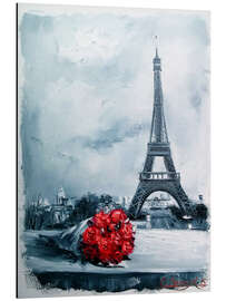 Magnettafel Roter Rosen für die Liebsten