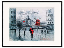 Framed art print Walk in Paris