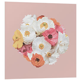 Foam board print Poppy Bouquet