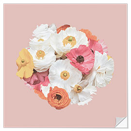 Wall sticker Poppy Bouquet