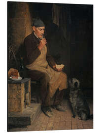 Magnettafel Alter Mann der sich ausruht