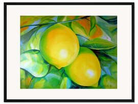 Gerahmter Kunstdruck Zitronen