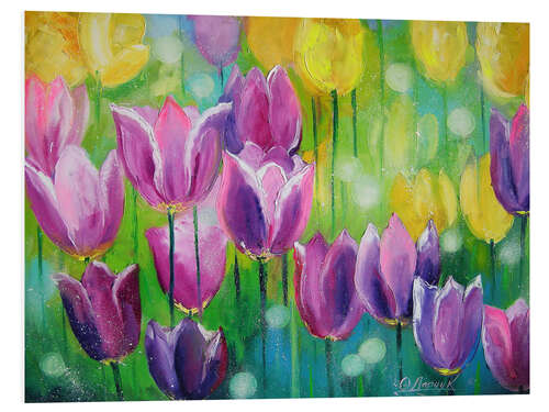 Tableau en PVC Tulipes