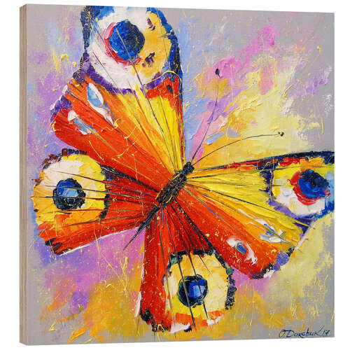 Wood print Butterfly