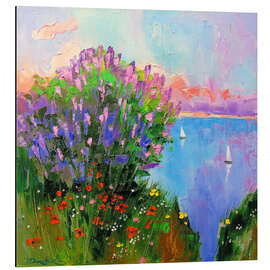 Magnettafel Morgen am Fluss