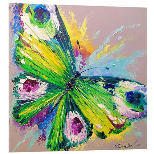 PVC print Green butterfly