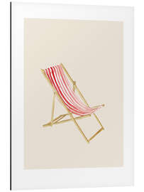 Tableau en aluminium Chaise longue Salt &amp; Surf