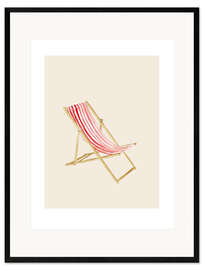 Innrammet kunsttrykk Salt&amp;Surf sun chair