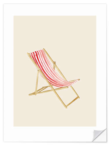 Selvklebende plakat Salt&Surf sun chair