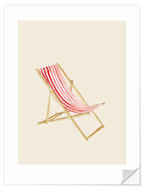 Selvklebende plakat Salt&amp;Surf sun chair