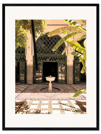 Plakat artystyczny premium w ramie Palace garden, Morocco