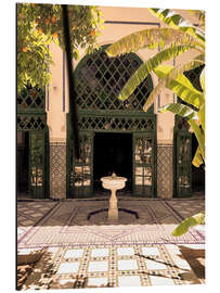 Magnettafel Palastgarten, Marokko