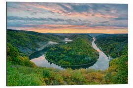 Aluminium print Saar loop in autumn