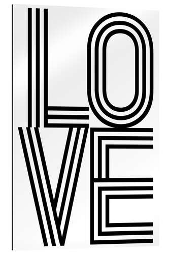 Gallery print Love, white