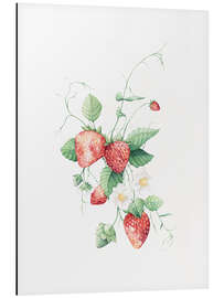 Magnettafel Erdbeeren