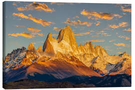 Tableau sur toile Lever du soleil à Fitz Roy, Patagonie