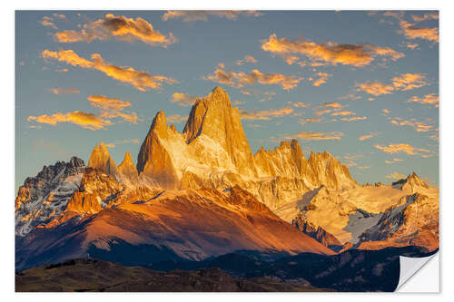 Adesivo murale Alba al Fitz Roy, Patagonia