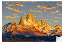 Wall sticker Sunrise at Fitz Roy, Patagonia