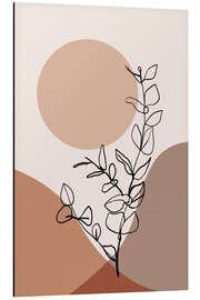 Magnettafel Grafischer Eukalyptus