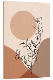 Wood print Graphic Eucalyptus