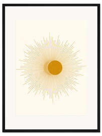 Gerahmter Kunstdruck Sonnenfinsternis