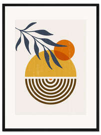 Gerahmter Kunstdruck Tropischer Sonnenaufgang