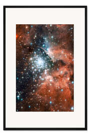 Gerahmter Kunstdruck Nebel NGC 3603