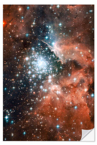 Selvklebende plakat Nebula NGC 3603