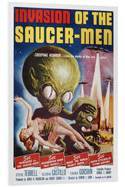 Foam board print Invasion of the Saucer men