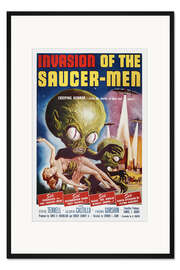 Gerahmter Kunstdruck Invasion of the Saucer men