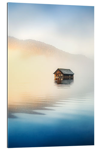 Gallery Print Holzhütte am Almsee