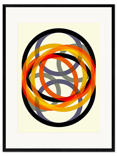Innrammet kunsttrykk Orbit