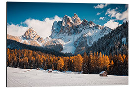 Aluminium print Dürrenstein South Tyrol