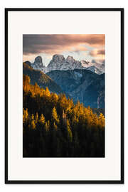 Gerahmter Kunstdruck Cristallogruppe am Abend