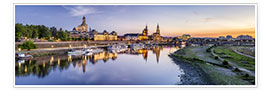 Wall print  Dresden bank of the Elbe - Jan Christopher Becke