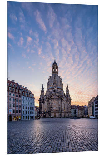 Tableau en aluminium Frauenkirche sur Neumarkt à Dresde