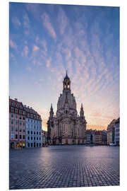 Foam board print Frauenkirche on Neumarkt in Dresden