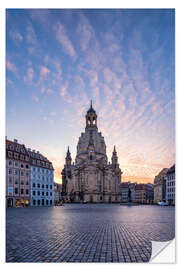 Selvklæbende plakat Frauenkirche on Neumarkt in Dresden