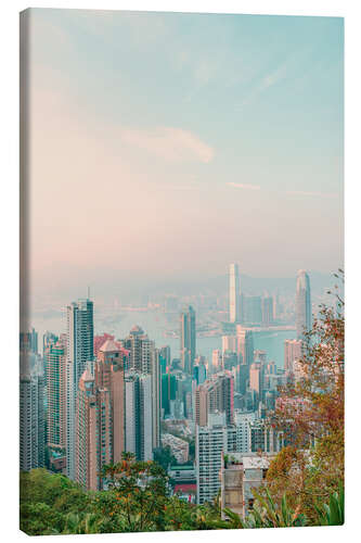 Leinwandbild Hongkong Skyline