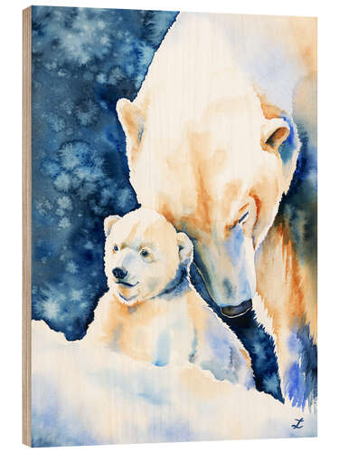 Tableau en bois Roi de l'Arctique