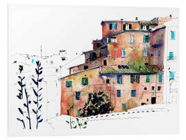 Foam board print Siena Tuscany Italy