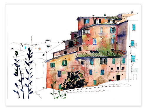 Poster Sienne Toscane Italie