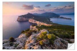 Selvklebende plakat Capo Caccia