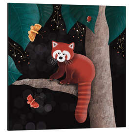 Alumiinitaulu Red panda on a tree