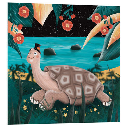 PVC print Diego the giant tortoise