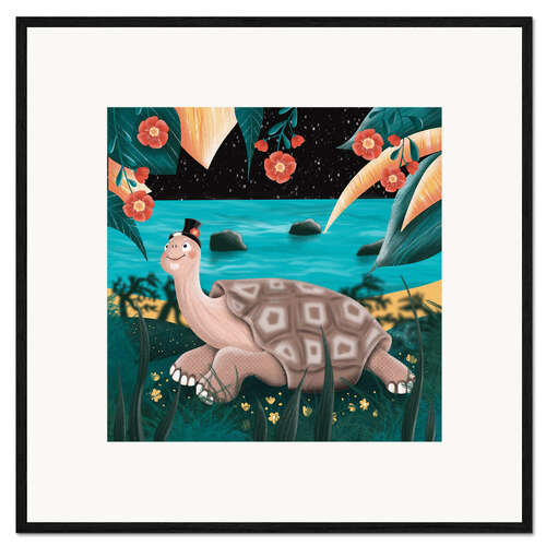 Kehystetty taidepainatus Diego the giant tortoise
